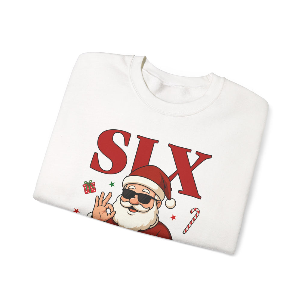Funny Christmas Gildan Sweatshirt • Six Seven Santa Crewneck • Teacher & Kid Holiday Shirt • Classroom Christmas Sweater • Christmas Gift 6 7
