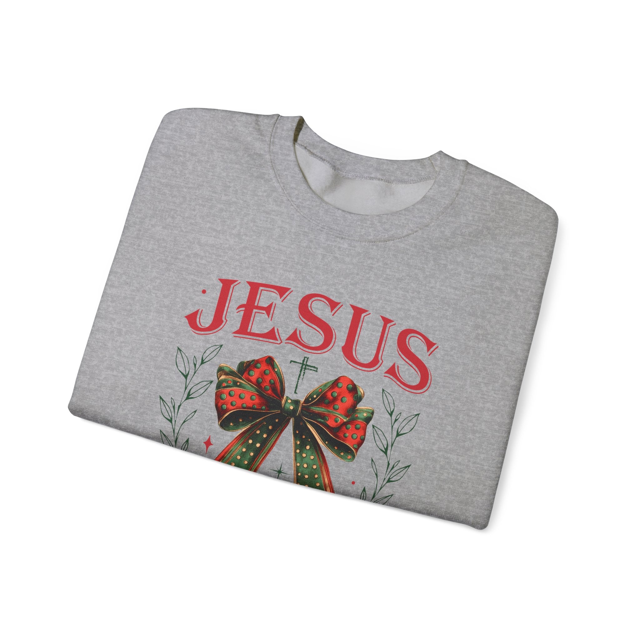 Jesus Is The Reason For The Season Sweatshirt | Christian Christmas Crewneck | Faith Holiday Sweater | Religious Xmas Gift | Nativity Christian Apparel