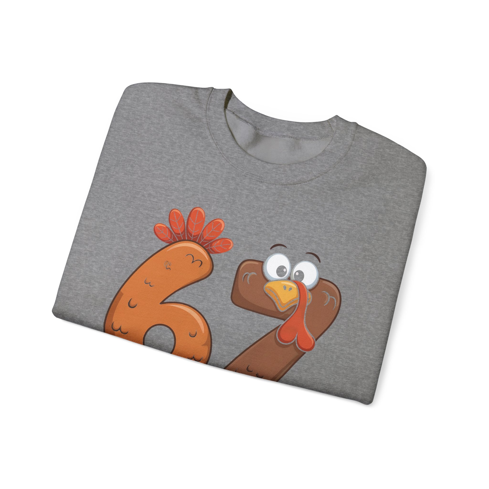 Funny 67 Turkey Thanksgiving Sweatshirt • Teacher Thanksgiving Shirt • Cute Fall Turkey Crewneck • Fall Classroom Shirt • Thanksgiving Outfit