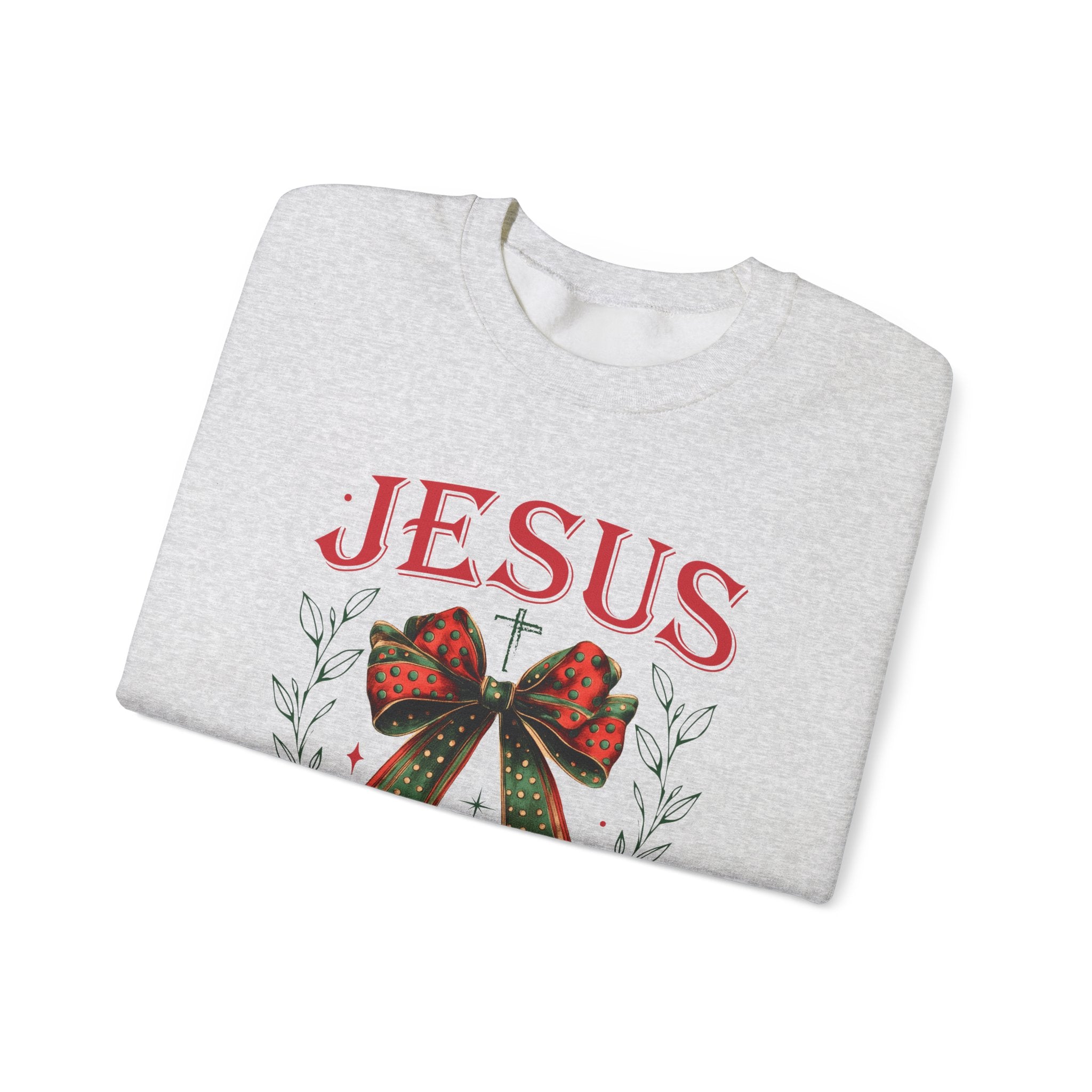 Jesus Is The Reason For The Season Sweatshirt | Christian Christmas Crewneck | Faith Holiday Sweater | Religious Xmas Gift | Nativity Christian Apparel