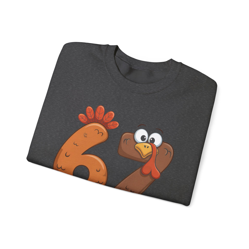 Funny 67 Turkey Thanksgiving Sweatshirt • Teacher Thanksgiving Shirt • Cute Fall Turkey Crewneck • Fall Classroom Shirt • Thanksgiving Outfit