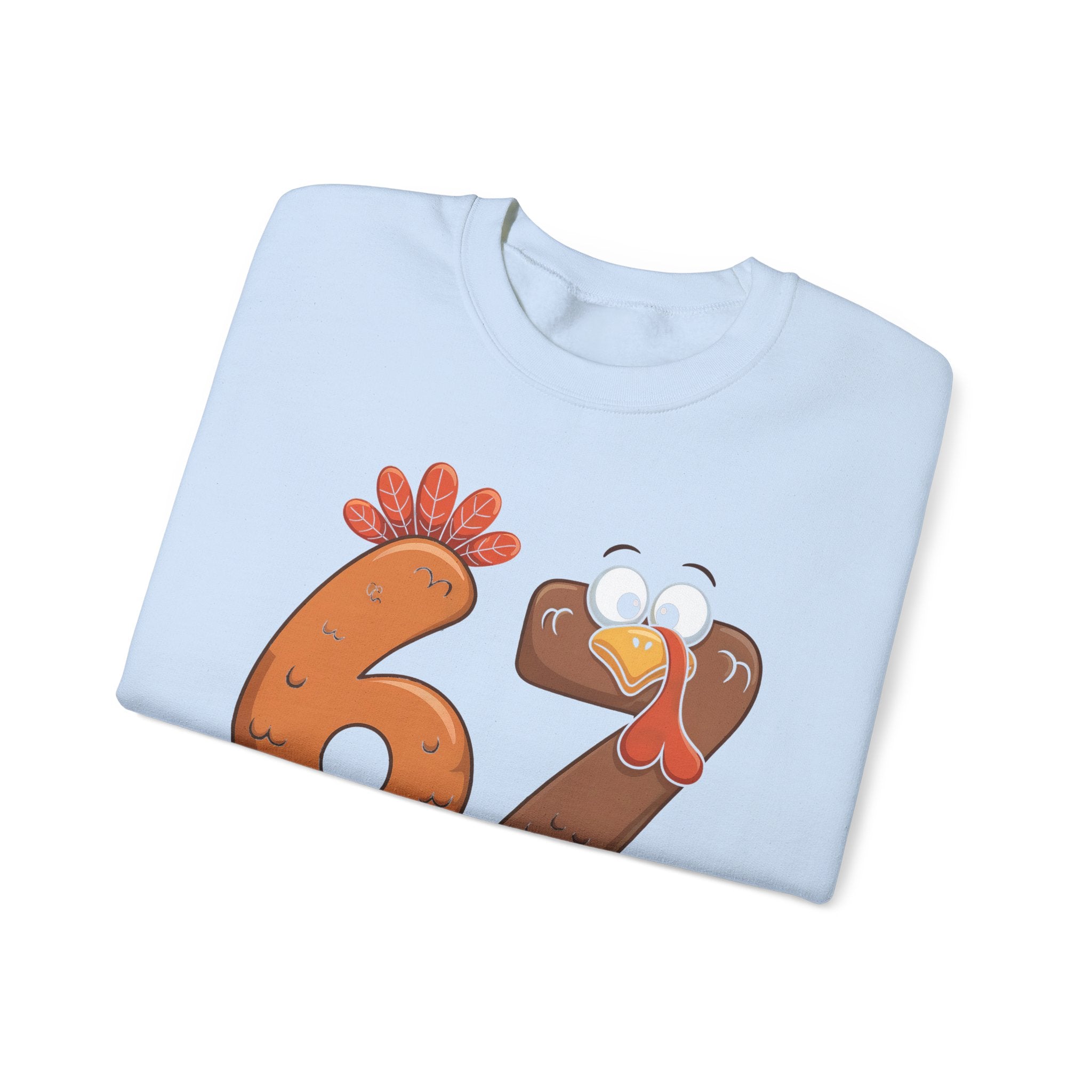 Funny 67 Turkey Thanksgiving Sweatshirt • Teacher Thanksgiving Shirt • Cute Fall Turkey Crewneck • Fall Classroom Shirt • Thanksgiving Outfit